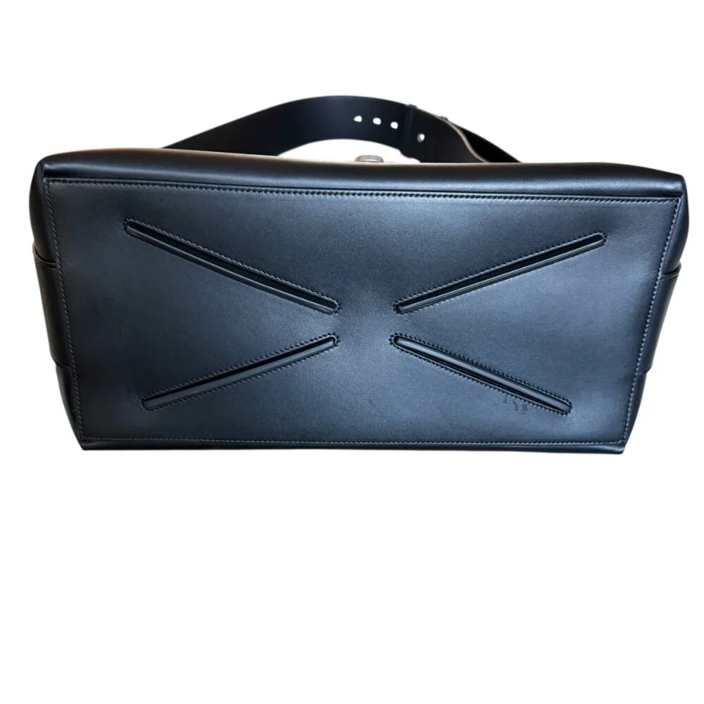 Salvatore Ferragamo Raffael‎ Black Leather Large Shoulder Bag